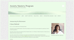 Desktop Screenshot of anxietymasteryprogram.com