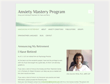 Tablet Screenshot of anxietymasteryprogram.com